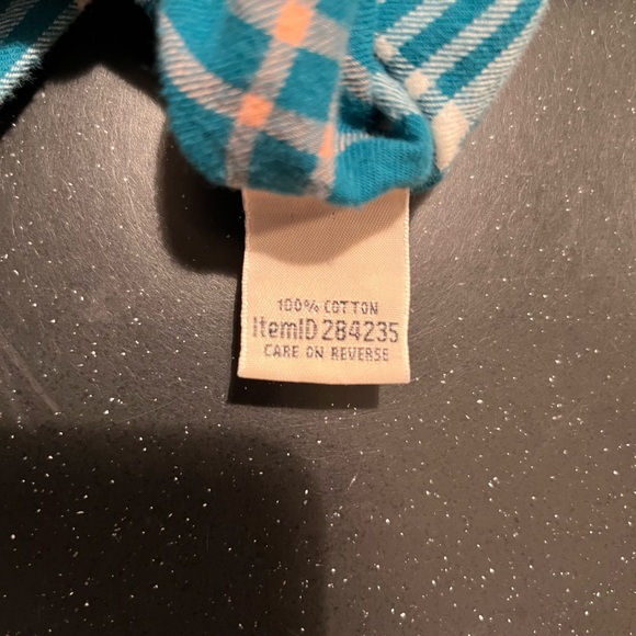 LL Bean Teal Plaid Button-Up Shirt - Picture 4 of 4
